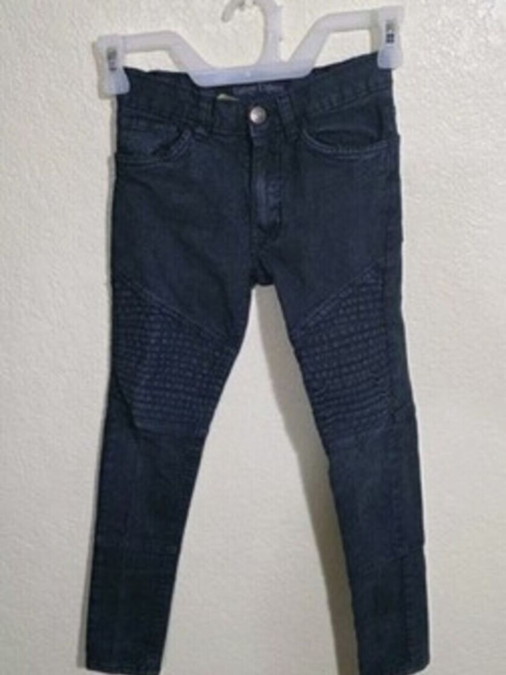 Vintage Express Kids (boy/girl/unisex) Moto Jeans Skinny Denim Size 6 Big Kids